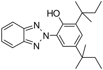 巴斯夫uv328紫外線(xiàn)吸收劑分子結(jié)構(gòu)圖